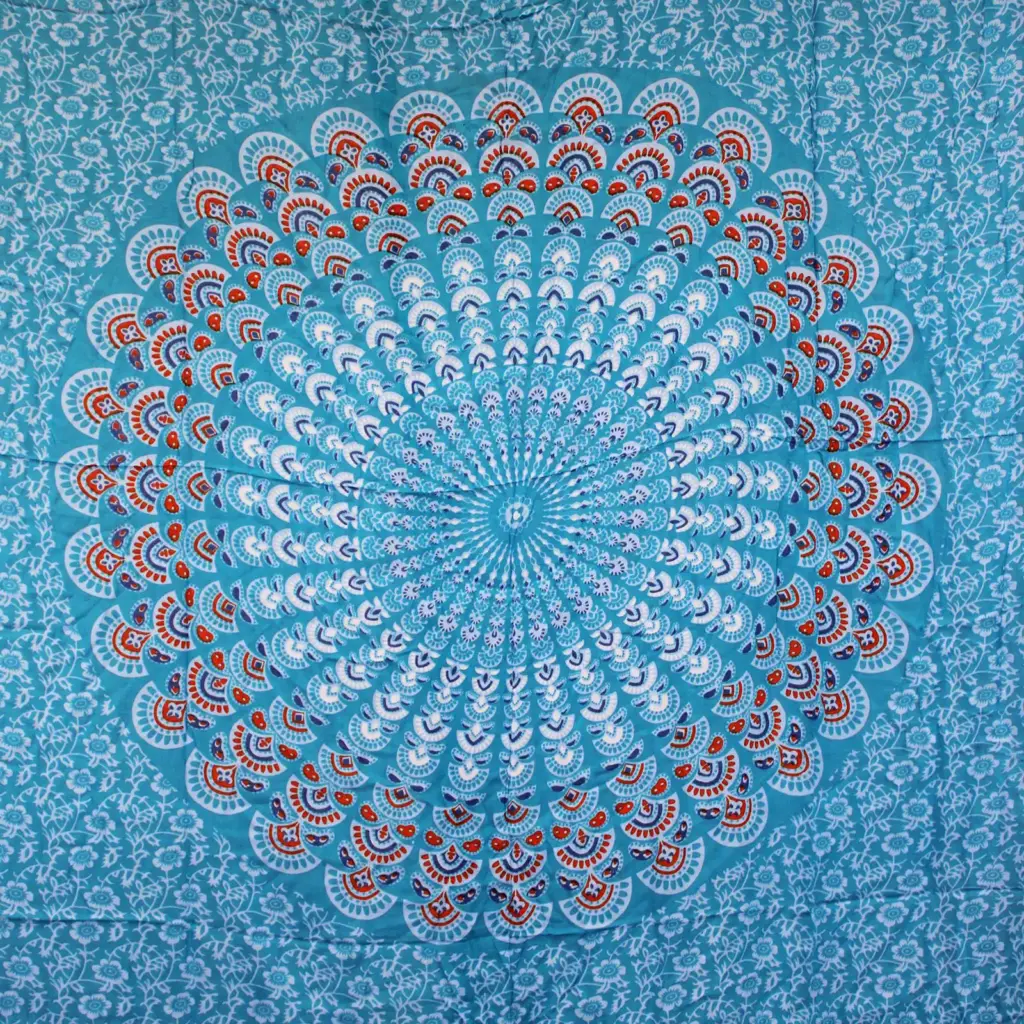 Teal Orange Mandala Sarongs | www.artisangoods.co.uk 3 Teal Orange Mandala Sarongs | www.artisangoods.co.uk 3
