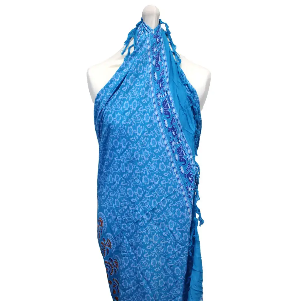 Teal Orange Mandala Sarongs | www.artisangoods.co.uk