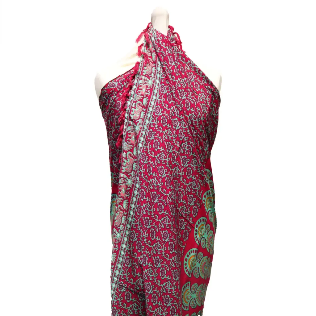 Teal Purple Mandala Sarongs | www.artisangoods.co.uk