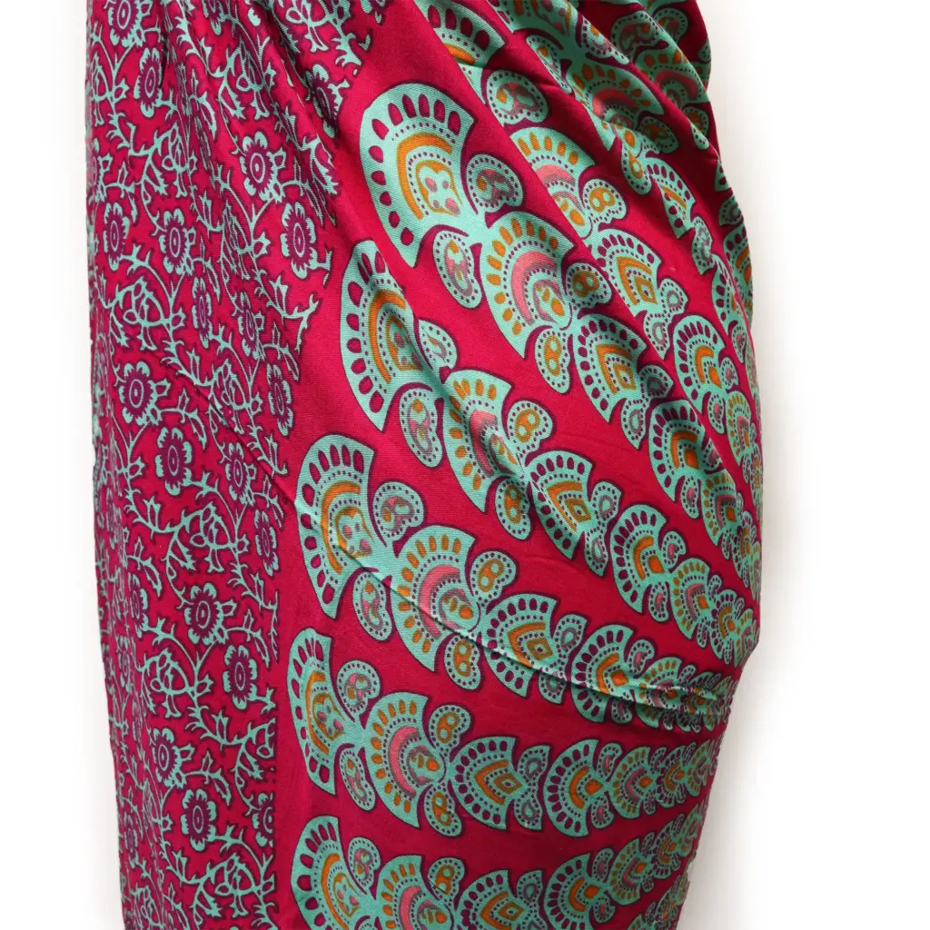 Teal Purple Mandala Sarongs | www.artisangoods.co.uk 2