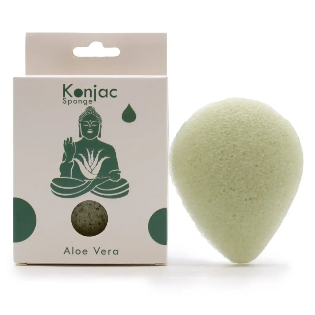 Teardrop Konjac Sponge – Aloe Vera – Healing | www.artisangoods.co.uk
