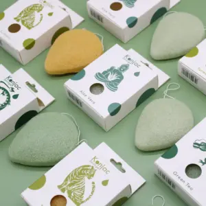 Teardrop Konjac Sponge – Green Tea – Protective | www.artisangoods.co.uk 5