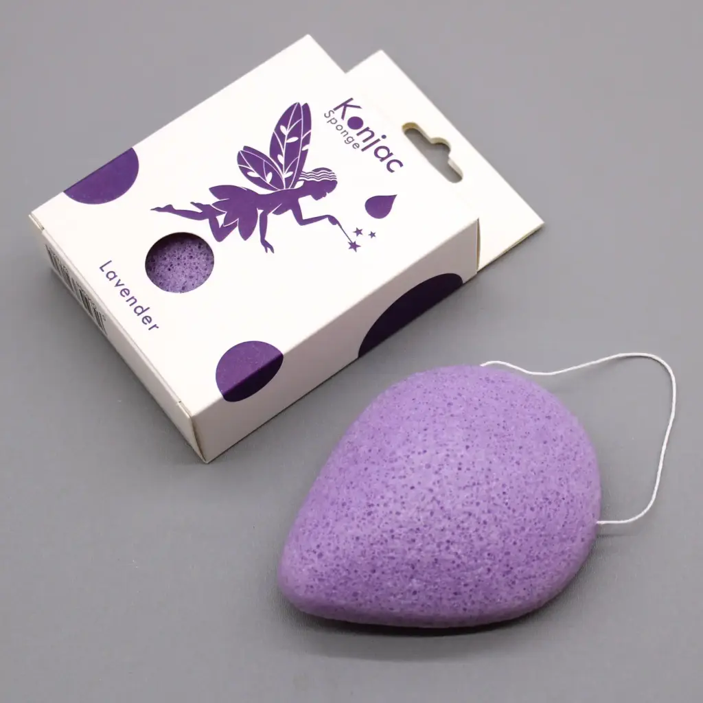Teardrop Konjac Sponge – Lavender – Calming | www.artisangoods.co.uk 4