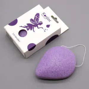 Teardrop Konjac Sponge – Lavender – Calming | www.artisangoods.co.uk 4
