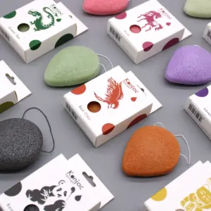 Teardrop Konjac Sponge – Lavender – Calming | www.artisangoods.co.uk 2