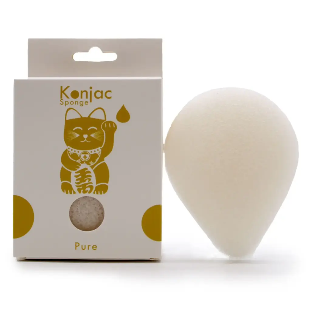 Teardrop Konjac Sponge – Natural – Sensitive skin | www.artisangoods.co.uk