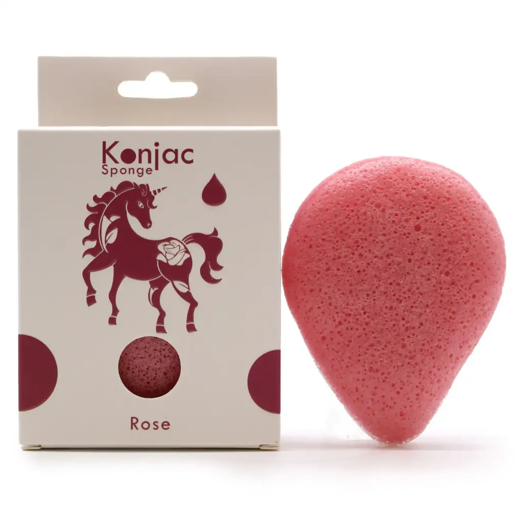 Teardrop Konjac Sponge – Rose – Anti-aging | www.artisangoods.co.uk