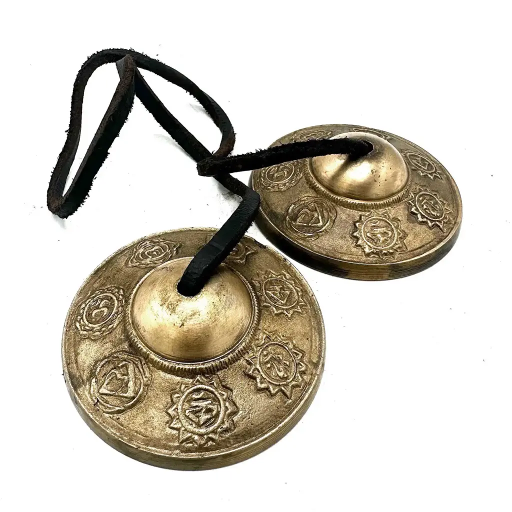 Tibetan Tingsha – Seven Charkra – approx 7cm | www.artisangoods.co.uk