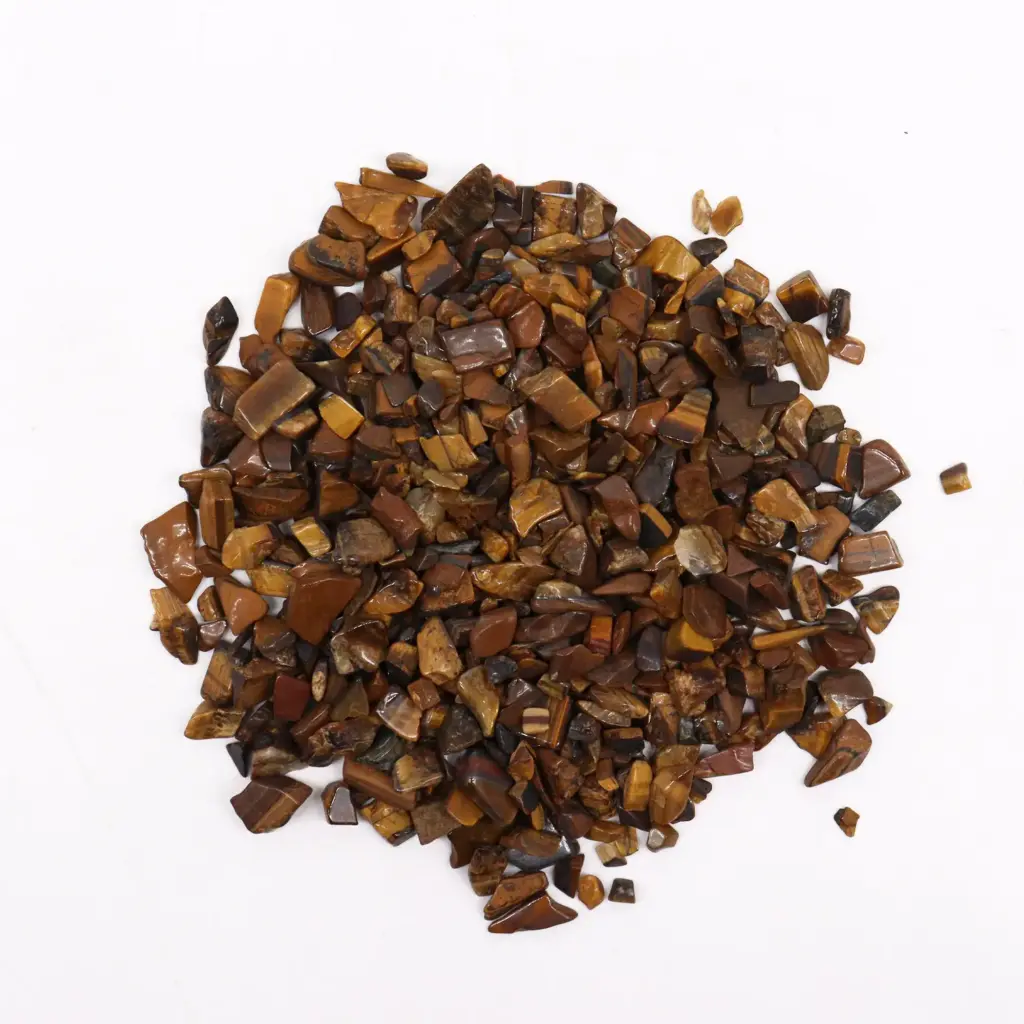 Tiger Eye Gemstone Chips Bulk – 1KG | www.artisangoods.co.uk