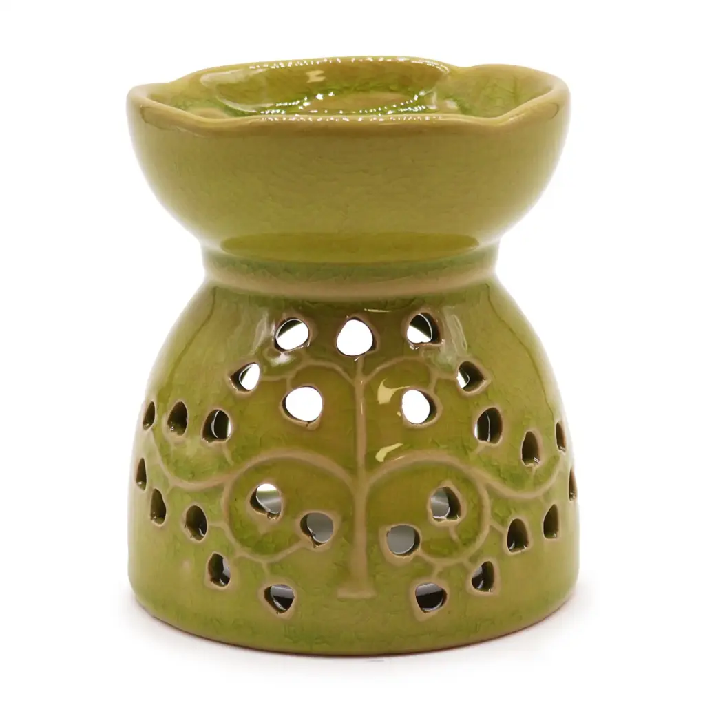 Tree of Life Oil Burner – Lime | www.artisangoods.co.uk
