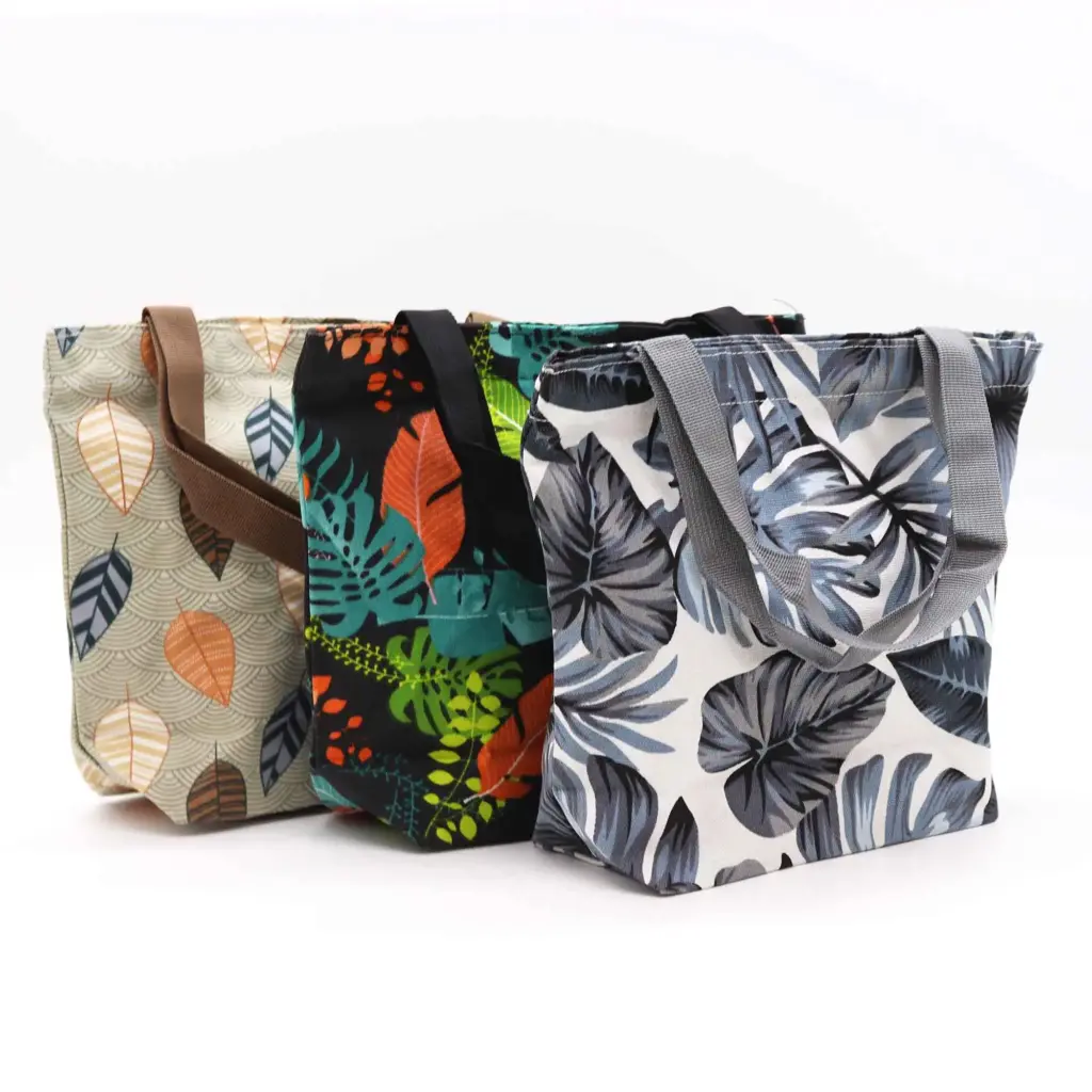 Tropical Handy Quick Shop Bag – (assorted designs) – 32x23x10cm | www.artisangoods.co.uk 3