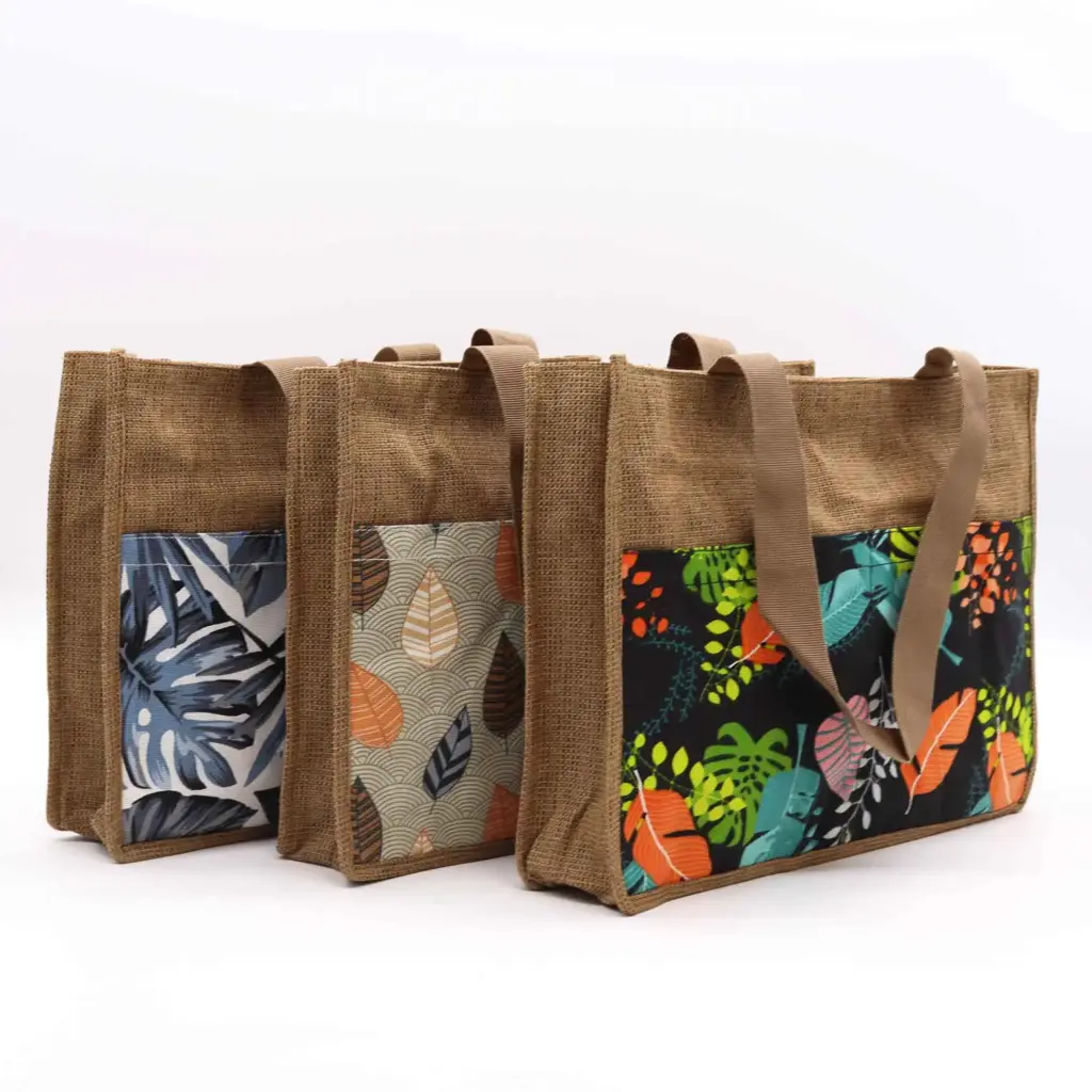 Tropical Market Shopping Bag – (assorted designs) – 40x30x9cm | www.artisangoods.co.uk 5