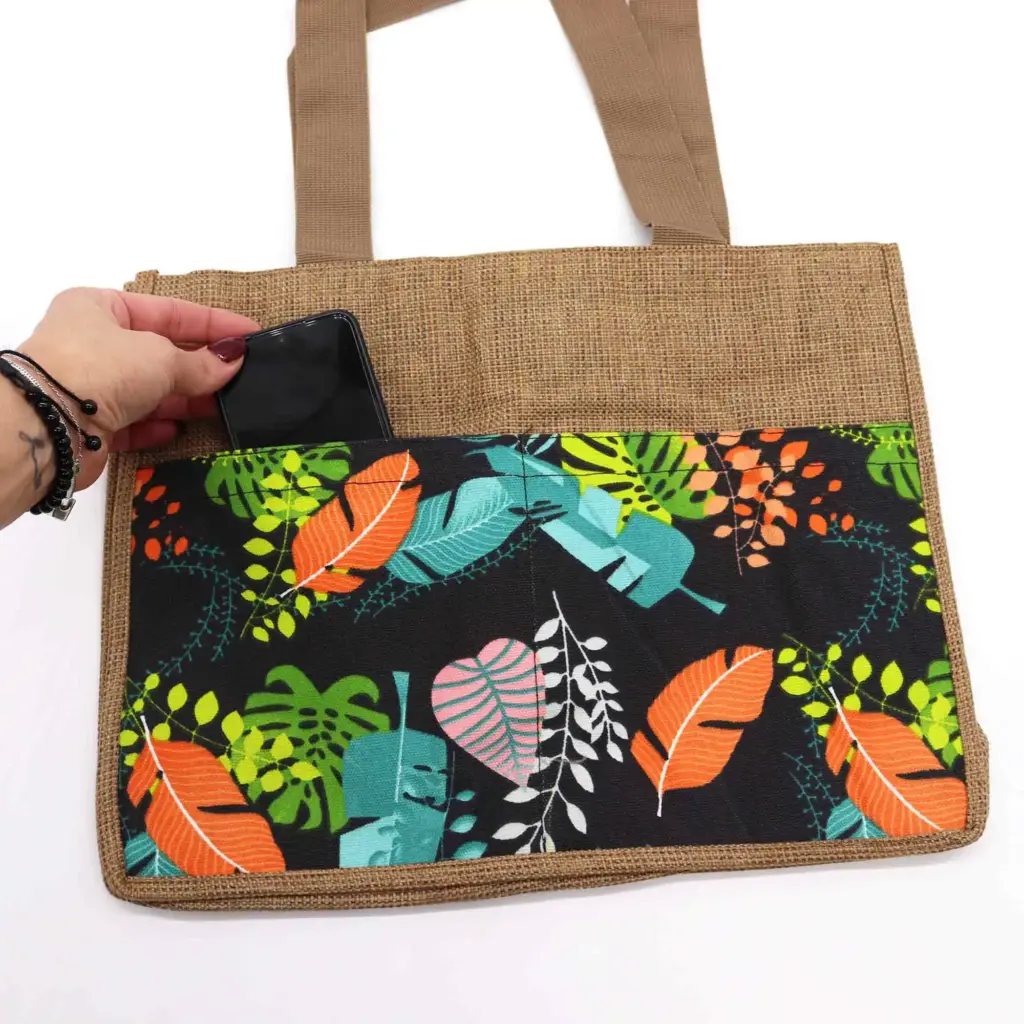 Tropical Market Shopping Bag – (assorted designs) – 40x30x9cm | www.artisangoods.co.uk