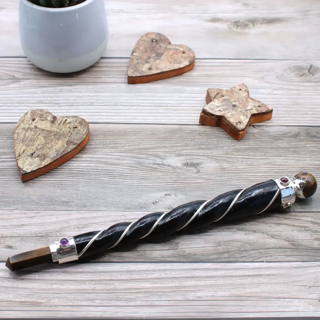 Twisted Healing Wand – Copper Tiger Eye Star | www.artisangoods.co.uk 4