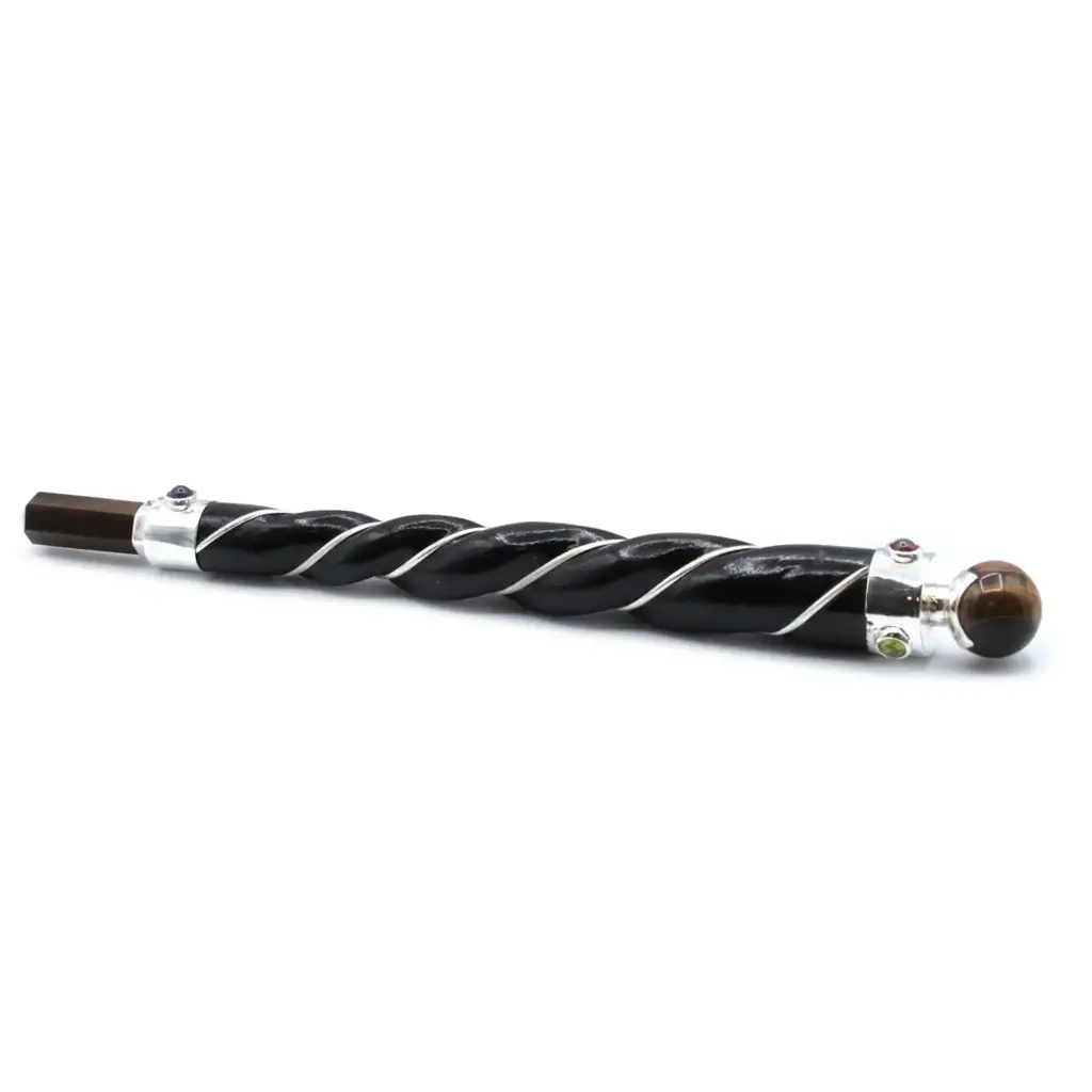 Twisted Healing Wand – Copper Tiger Eye Star | www.artisangoods.co.uk