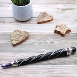 Twisted Healing Wand – Silver Amethyst Sphere | www.artisangoods.co.uk 4