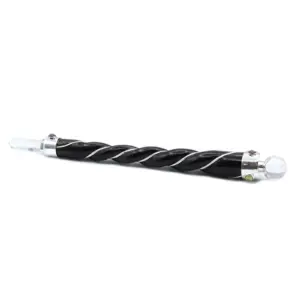 Twisted Healing Wand – Silver Rock Quartz Sphere | www.artisangoods.co.uk 3