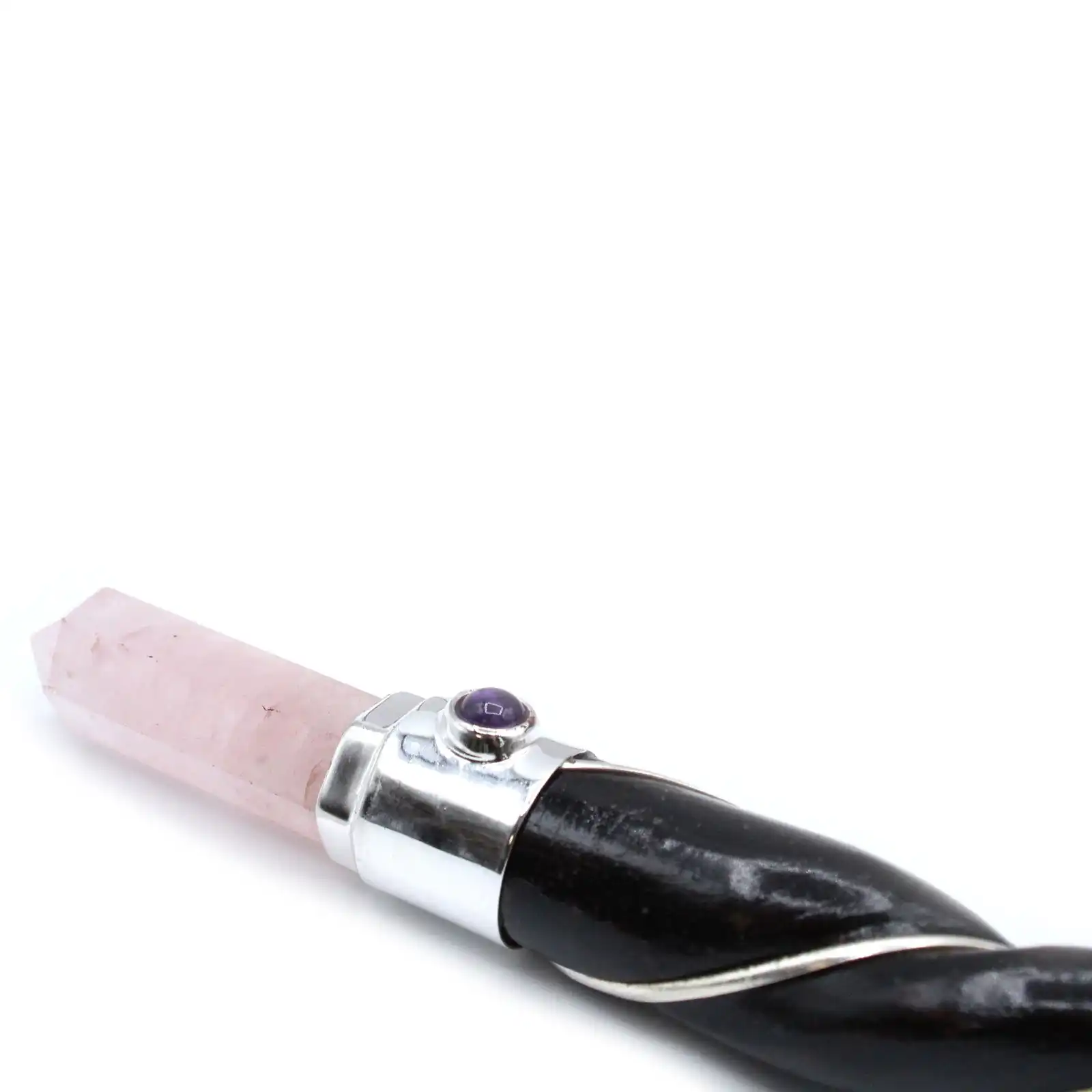 Twisted Healing Wand – Silver Rose Quartz Sphere | www.artisangoods.co.uk 3 Twisted Healing Wand – Silver Rose Quartz Sphere | www.artisangoods.co.uk 2