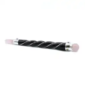 Twisted Healing Wand – Silver Rose Quartz Sphere | www.artisangoods.co.uk 1