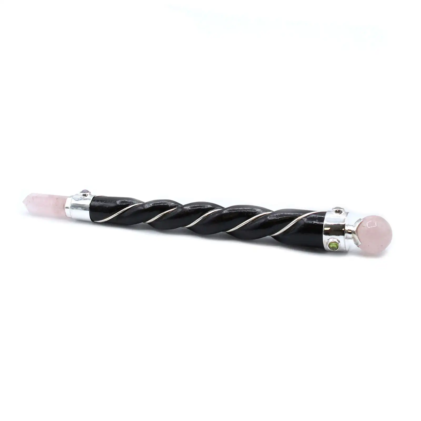 Twisted Healing Wand – Silver Rose Quartz Sphere | www.artisangoods.co.uk 2 Twisted Healing Wand – Silver Rose Quartz Sphere | www.artisangoods.co.uk 1