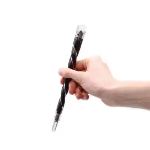 Twisted Wood and Rock Quartz Wand | www.artisangoods.co.uk 1