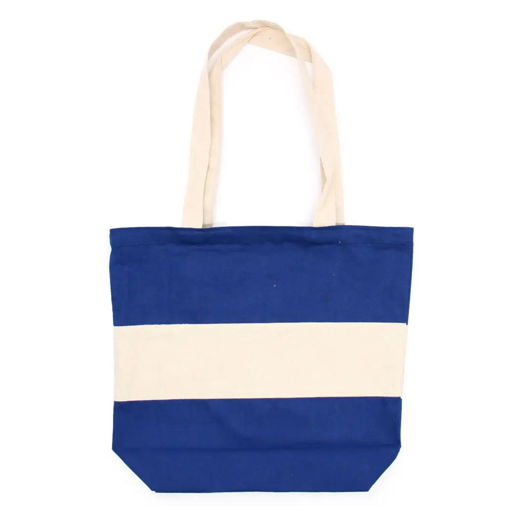 Two Tone Cotton Bag – 38x42x12cm – Blue & Natural – 10oz | www.artisangoods.co.uk Two Tone Cotton Bag – 38x42x12cm – Blue & Natural – 10oz | www.artisangoods.co.uk