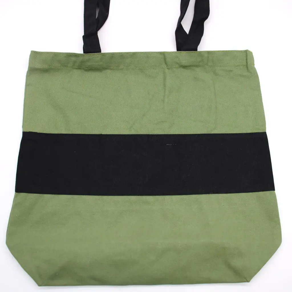 Two Tone Cotton Bag – 38x42x12cm – Green & Black – 10oz | www.artisangoods.co.uk Two Tone Cotton Bag – 38x42x12cm – Green & Black – 10oz | www.artisangoods.co.uk