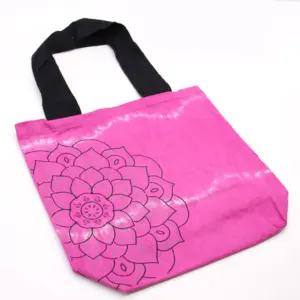 Tye-Dye Cotton Bag (6oz) – 38x42x12cm –  Mandela – Magento – Black Handle | www.artisangoods.co.uk 2