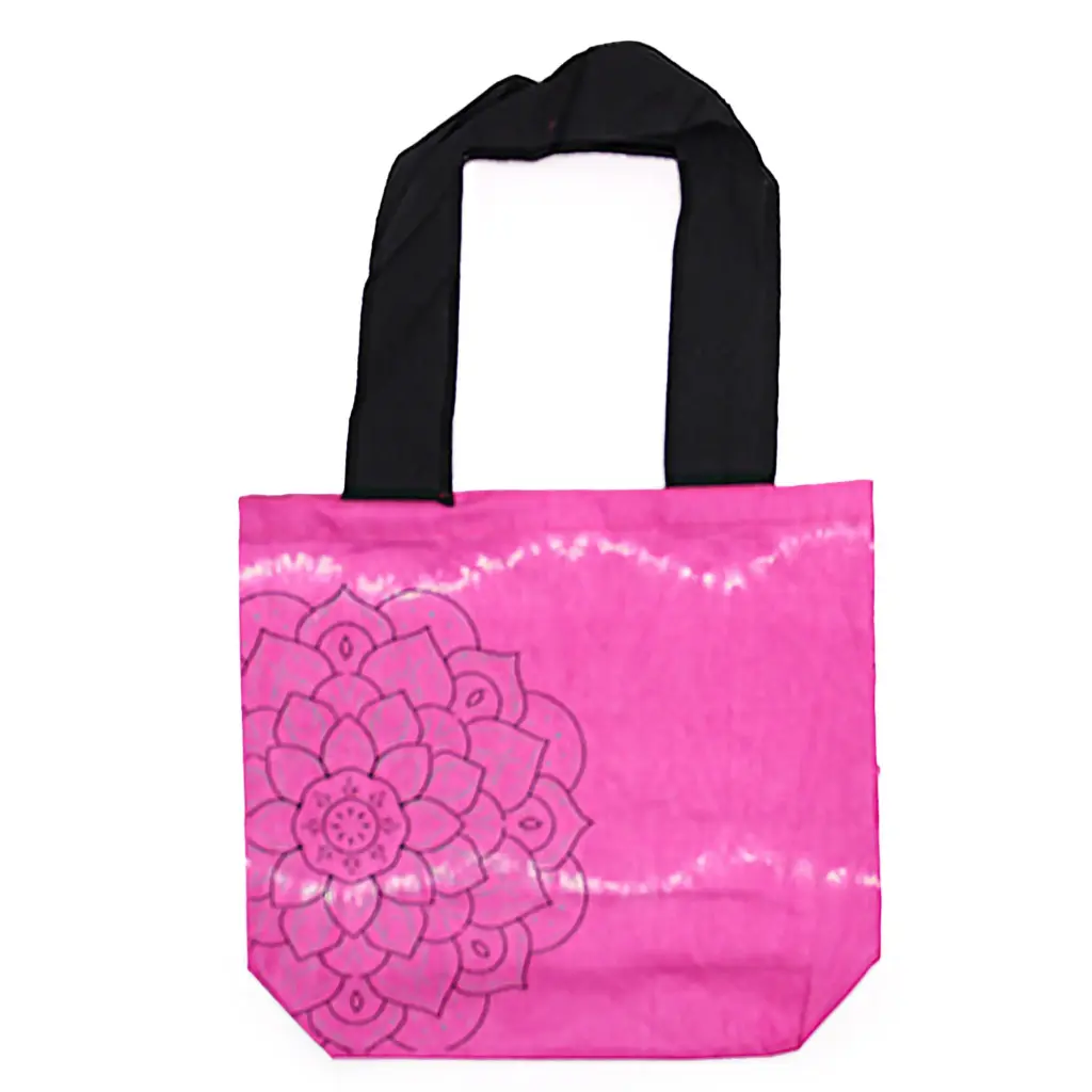 Tye-Dye Cotton Bag (6oz) – 38x42x12cm –  Mandela – Magento – Black Handle | www.artisangoods.co.uk