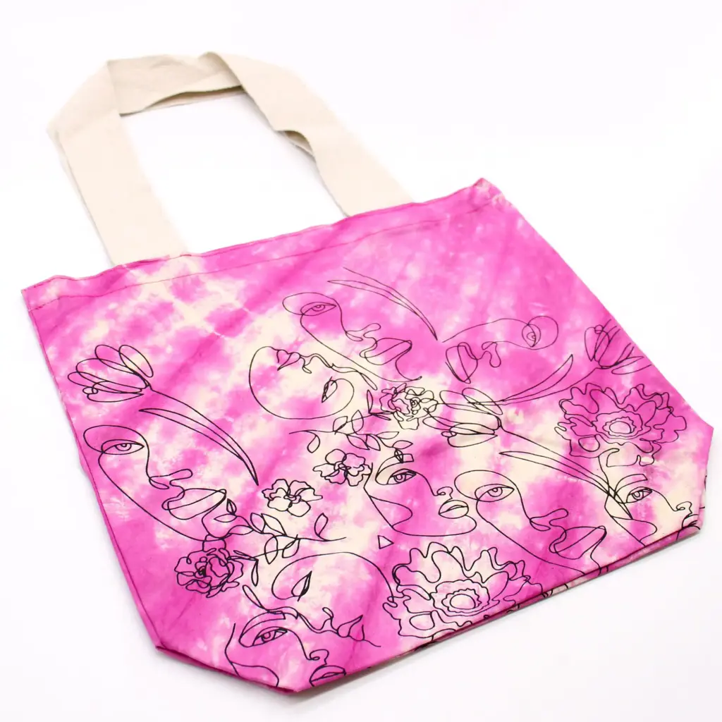 Tye-Dye Cotton Bag (6oz) – 38x42x12cm – Pretty Face – Magento – Natural Handle | www.artisangoods.co.uk 3