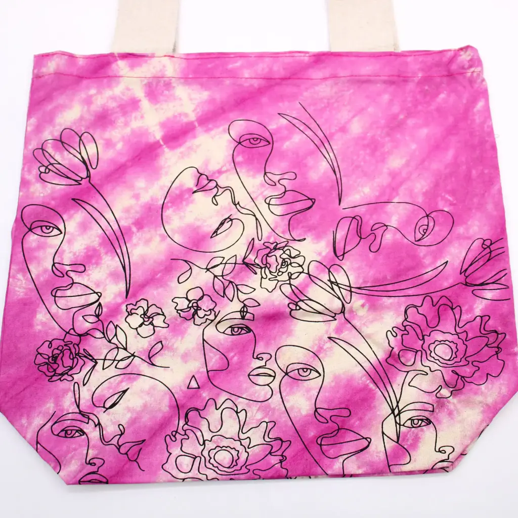 Tye-Dye Cotton Bag (6oz) – 38x42x12cm – Pretty Face – Magento – Natural Handle | www.artisangoods.co.uk 2