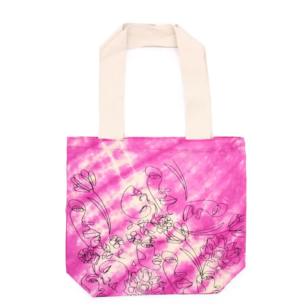 Tye-Dye Cotton Bag (6oz) – 38x42x12cm – Pretty Face – Magento – Natural Handle | www.artisangoods.co.uk