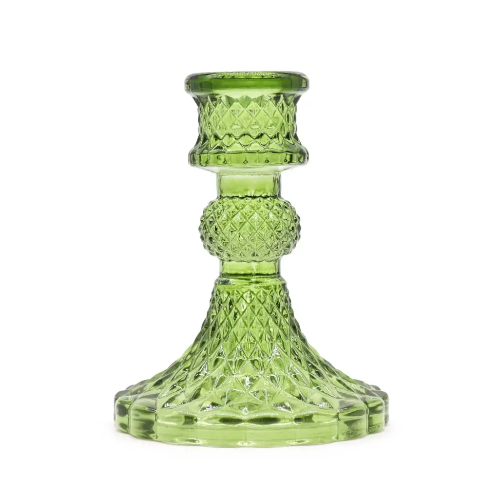 Vintage Dinner Candle Holder – Garden Jade | www.artisangoods.co.uk
