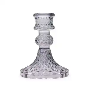 Vintage Dinner Candle Holder – Midnight Grey | www.artisangoods.co.uk 1