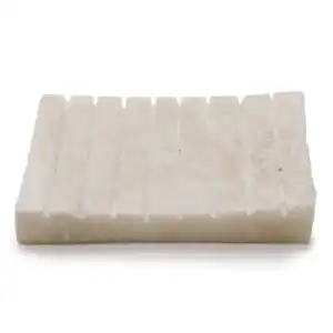 White Onxy Ridged Soap Dish | www.artisangoods.co.uk 1