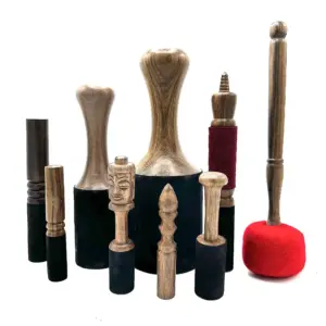 Wooden Stick – 14cm  – Buddha Carving | www.artisangoods.co.uk 3