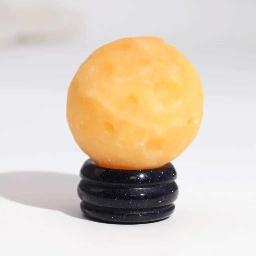 Yellow Jade Planet on a Sola Goldstone Stand (SATURN) | www.artisangoods.co.uk 3 Yellow Jade Planet on a Sola Goldstone Stand (SATURN) | www.artisangoods.co.uk 3