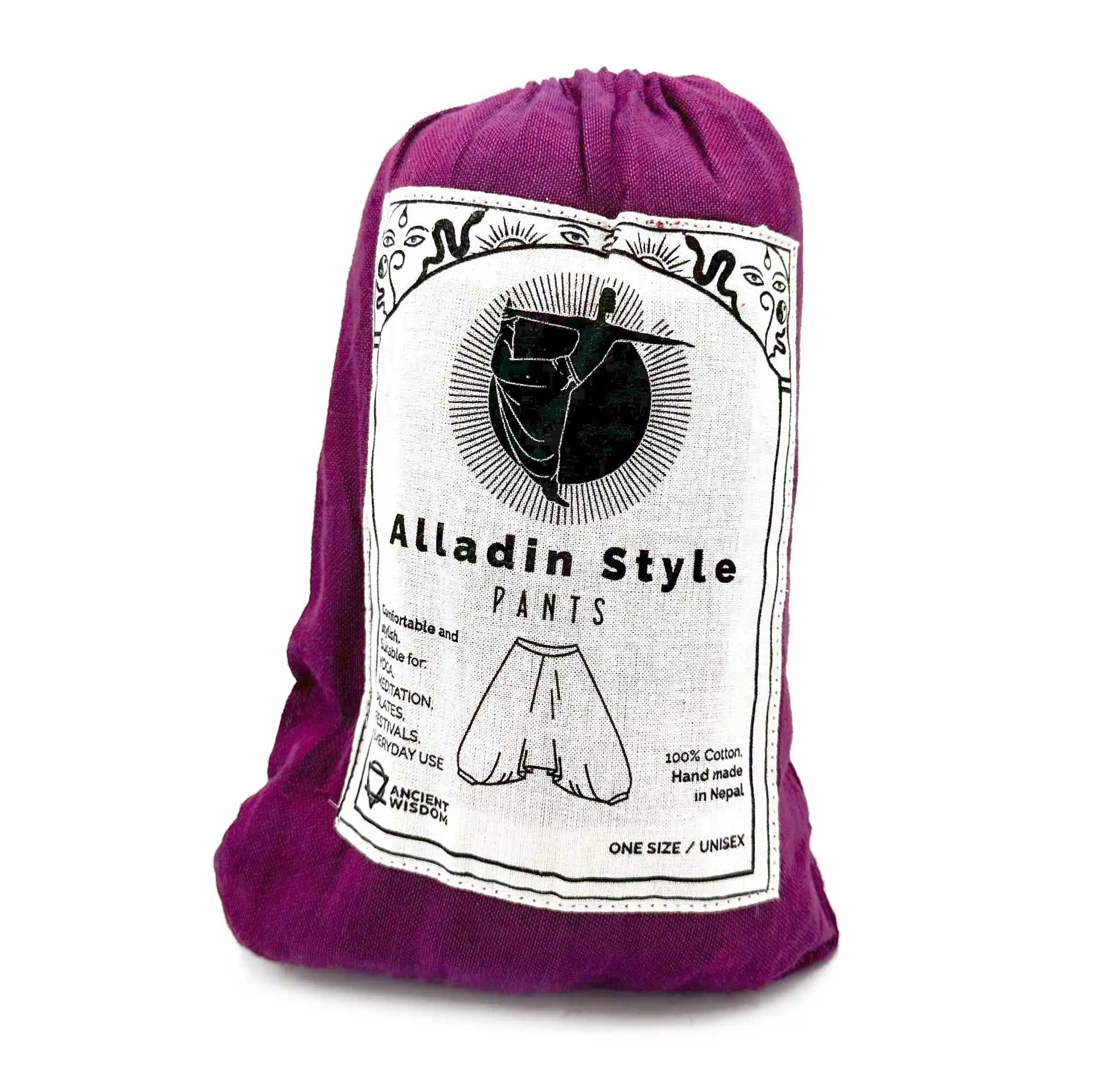 Yoga and Festival Pants – Aladdin Himalayan Print on Purple | www.artisangoods.co.uk 5 Yoga and Festival Pants – Aladdin Himalayan Print on Purple | www.artisangoods.co.uk 4