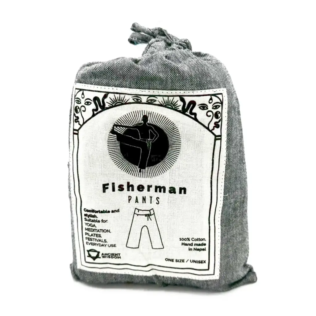 Yoga and Festival Pants – Thai Fisherman Mandala Mantra on Grey | www.artisangoods.co.uk 4 Yoga and Festival Pants – Thai Fisherman Mandala Mantra on Grey | www.artisangoods.co.uk 4
