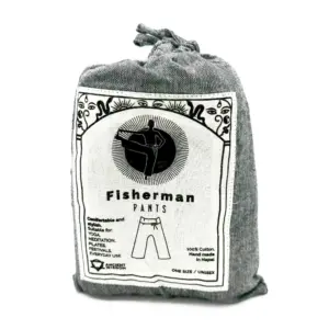 Yoga and Festival Pants – Thai Fisherman Mandala Mantra on Grey | www.artisangoods.co.uk 4