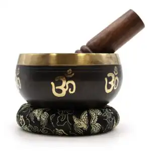 Yoga Om Singing Bowl Set | www.artisangoods.co.uk 1