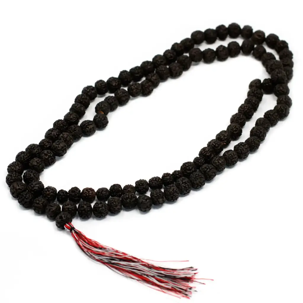 108 Rudraksha Mala – Dark | www.artisangoods.co.uk 2