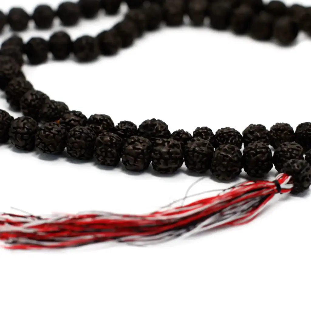 108 Rudraksha Mala – Dark | www.artisangoods.co.uk
