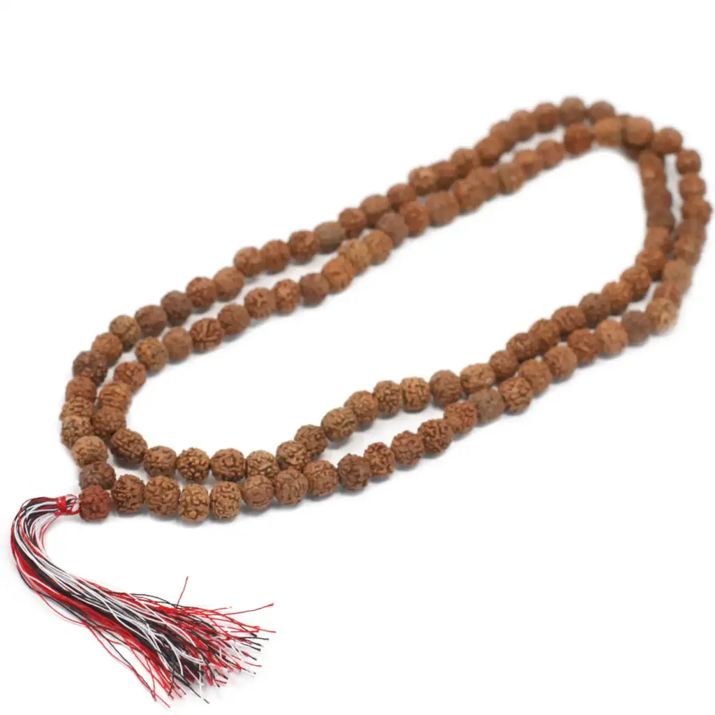 108 Rudraksha Mala – Natural | www.artisangoods.co.uk