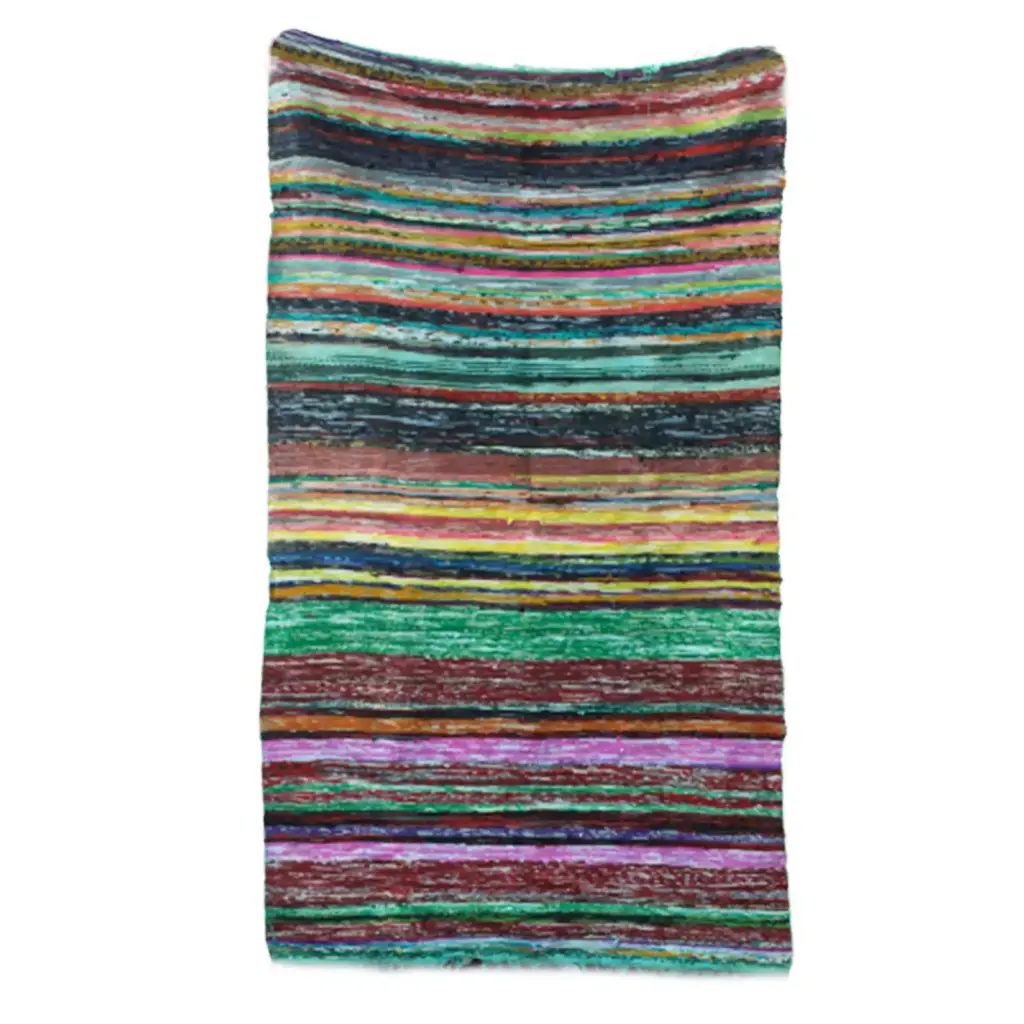 151 x 90cm Luxury Rag Rug – Green | www.artisangoods.co.uk 6