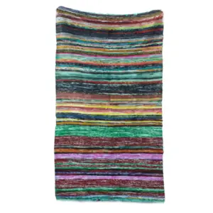 151 x 90cm Luxury Rag Rug – Green | www.artisangoods.co.uk 6