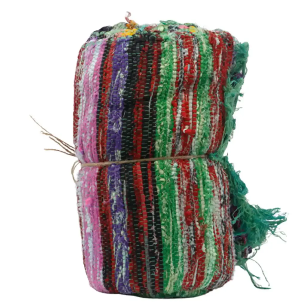 151 x 90cm Luxury Rag Rug – Green | www.artisangoods.co.uk 3