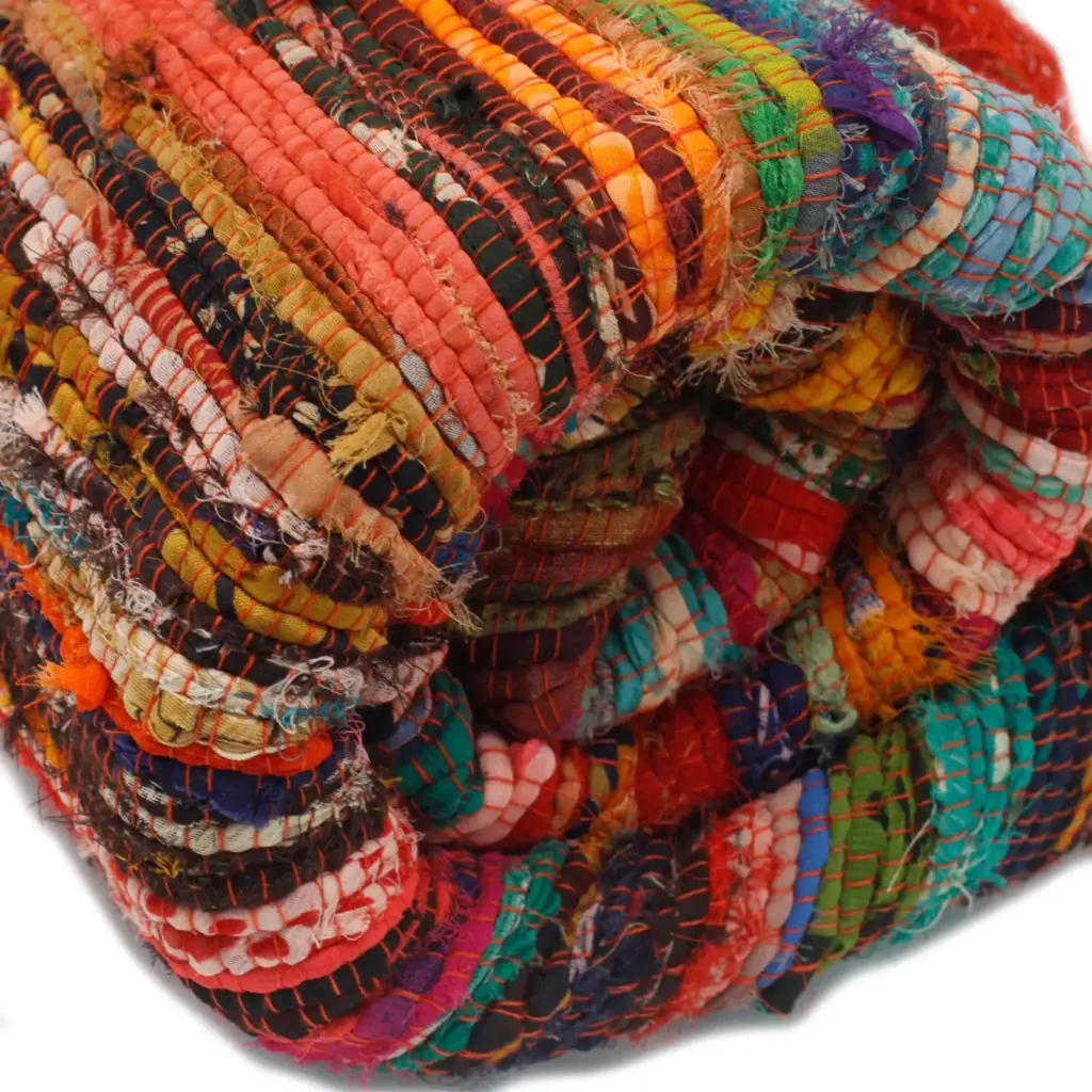152 x 90cm Luxury Rag Rug – Orange | www.artisangoods.co.uk 6