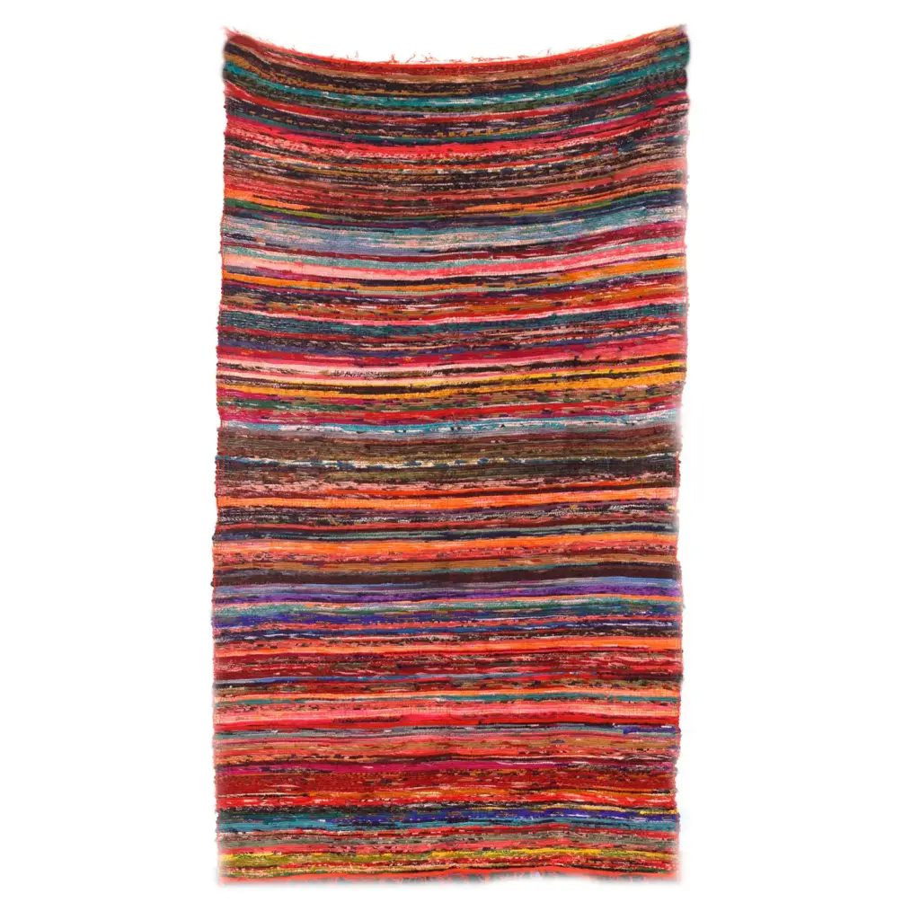 152 x 90cm Luxury Rag Rug – Orange | www.artisangoods.co.uk 7