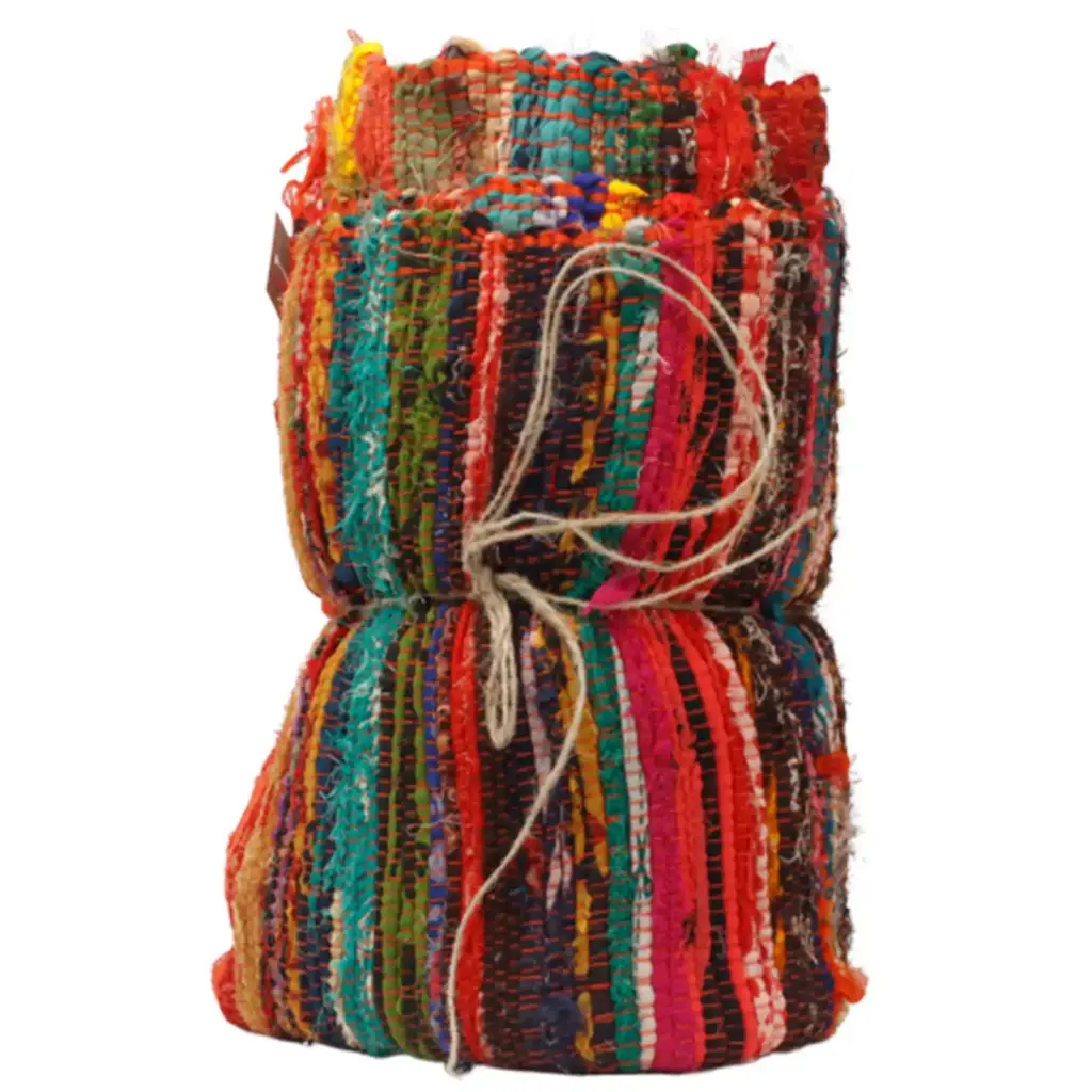 152 x 90cm Luxury Rag Rug – Orange | www.artisangoods.co.uk 4